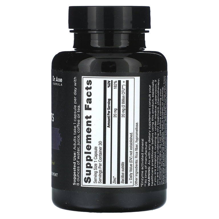 Ancient Nutrition, Цинк + пробиотики`` 30 капсул