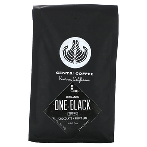 Centri Coffee, Centri Coffee, органический черный, шоколад и фруктовый джем, цельные зерна, вкус эспрессо, 340 г (12 унций)