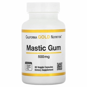 California Gold Nutrition, мастиковая смола, 500 мг, 60 растительных капсул