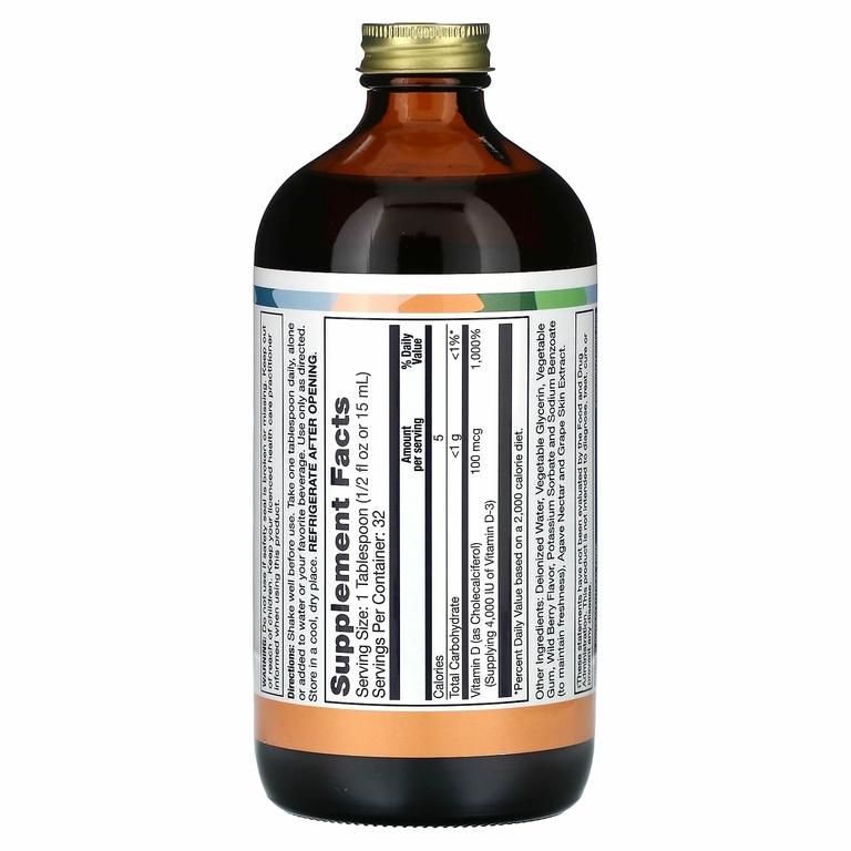 LifeTime Vitamins, Liquid D3, высокая эффективность, лесные ягоды, 100 мкг (4000 МЕ), 480 мл (16 жидк. унц.)