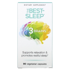 Natural Factors, 3 Brains, The Best-Sleep, 90 вегетарианских капсул