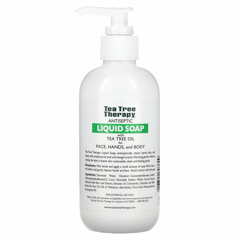 Tea Tree Therapy, Антисептик, жидкое мыло, 236 мл