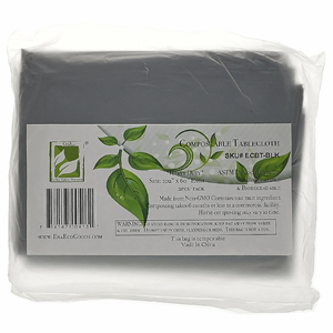 Earth's Natural Alternative, Компостируемая скатерть, черная, 2 шт. В упаковке (Товар снят с продажи) 