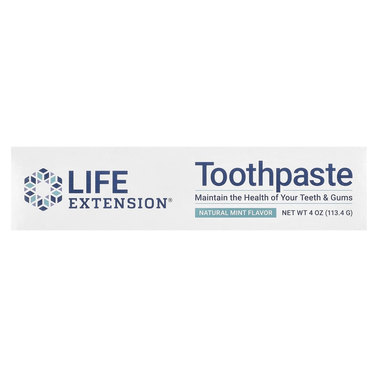 Life Extension, зубная паста, натуральный вкус мяты, 113,4 г (4 унции)