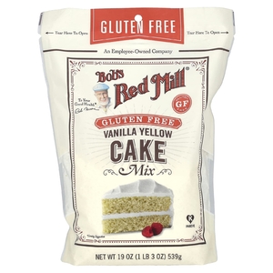 Bob's Red Mill, смесь для приготовления желтого торта с ванилью, без глютена, 539 г (19 унций)