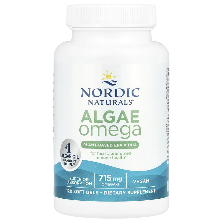 Nordic Naturals, Algae Omega, 120 мягких таблеток (357,5 мг в каждой капсуле)