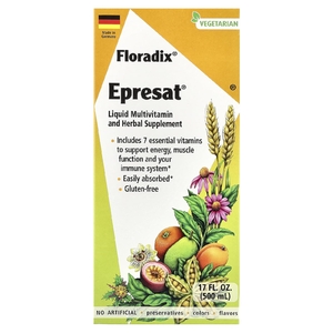 Floradix, Floradix, Epresat, жидкая растительная добавка, 500 мл (17 жидк. унц.)