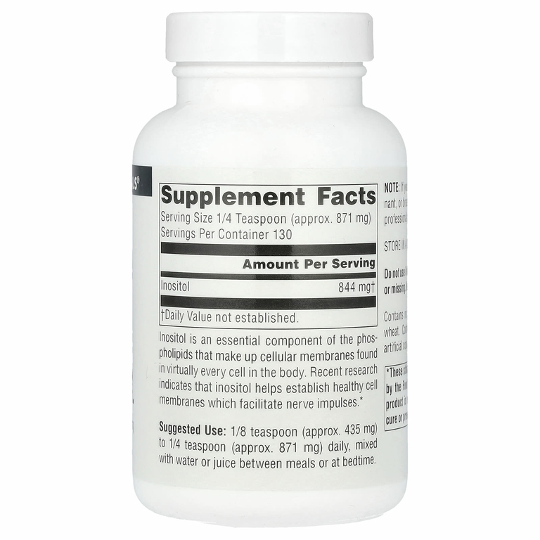 Source Naturals, Чистый инозит в порошке, 113,4 г (4 унции)