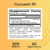Jarrow Formulas, Curcumin 95, экстракт куркумы, 500 мг, 60 растительных капсул