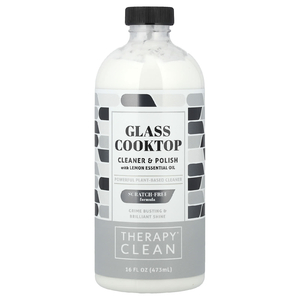 Therapy Clean, Glass Cooktop, средство для очистки и полировки с эфирным маслом лимона, 473 мл (16 жидк. унц.)