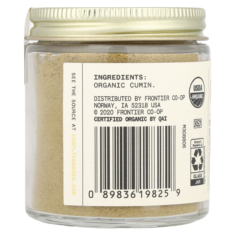 Simply Organic, Single Origin, турецкий тмин, 56 г (1,96 унции)