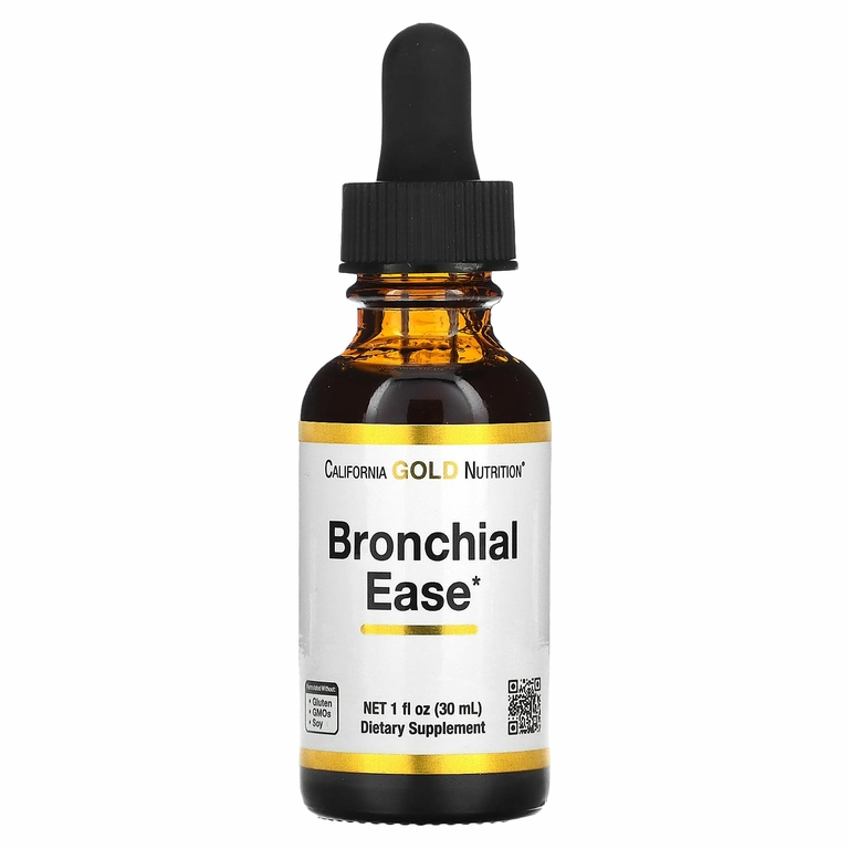 California Gold Nutrition, Bronchial Ease, 30 мл (1 жидк. унция)