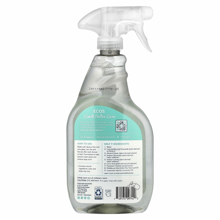 Earth Friendly Products, Ecos, очищающее средство для душа, чайное дерево, 650 мл (22 жидк. унц.)