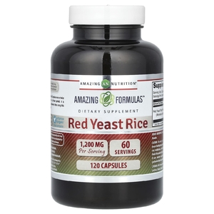 Amazing Nutrition, красный ферментированный рис, 1200 мг, 120 капсул (600 мг в 1 капсуле)