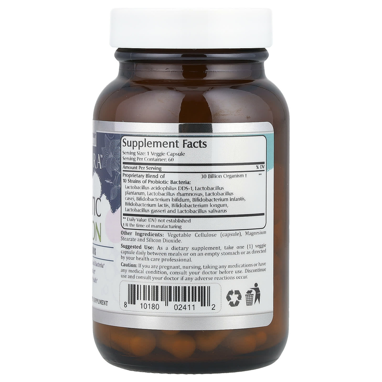 Amazing Nutrition, Amazing Flora ™, пробиотик, 30 млрд КОЕ, 60 растительных капсул