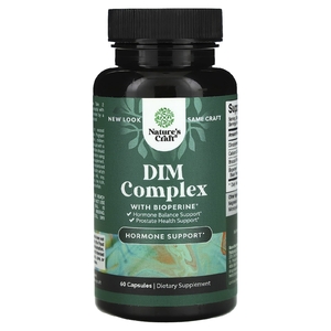 Nature's Craft, DIM, комплекс с BioPerine, 60 капсул