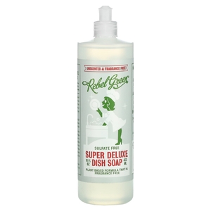 Rebel Green, Super Deluxe Dish Soap, без запаха, 473 мл (16 жидк. унц.)