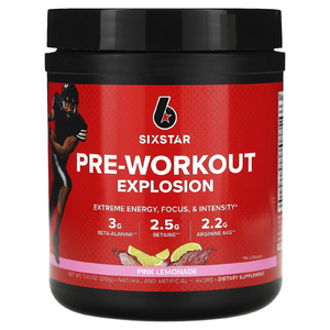 SIXSTAR, Pre-Workout Explosion, розовый лимонад, 210 г (7,41 унции)