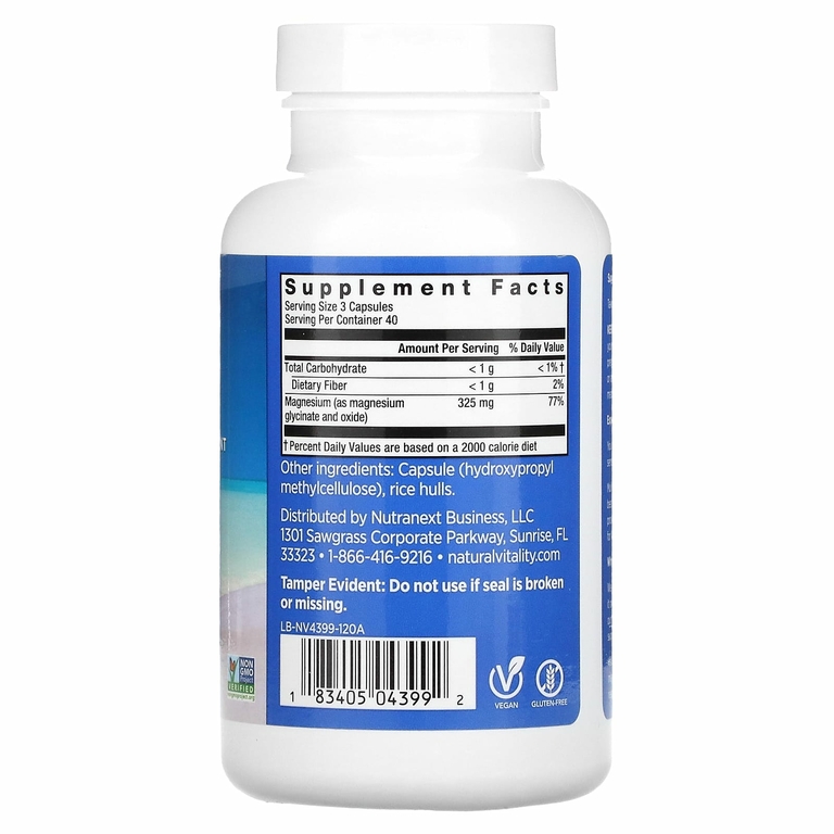 Natural Vitality, CALM, магний, 120 капсул