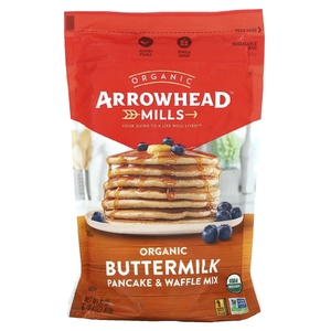 Arrowhead Mills, Органическая смесь для блинов и вафель, 1 фунт 6 унций (623 г)