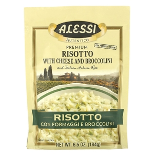Alessi, Ризотто премиального качества с сыром, брокколини и итальянским рисом арборио, 184 г (6,5 унции) (Товар снят с продажи) 