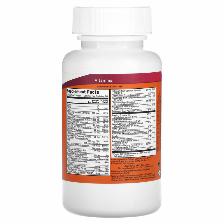 NOW Foods, EVE, превосходные мультивитамины для женщин, 90 мягких таблеток