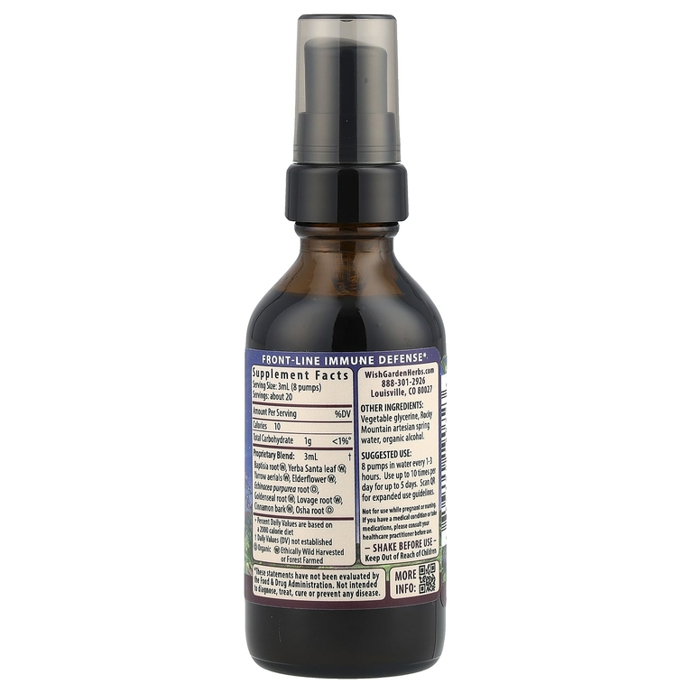 WishGarden Herbs, Kick-Ass ™ Immune, активатор, 59 мл (2 жидк. унц.)