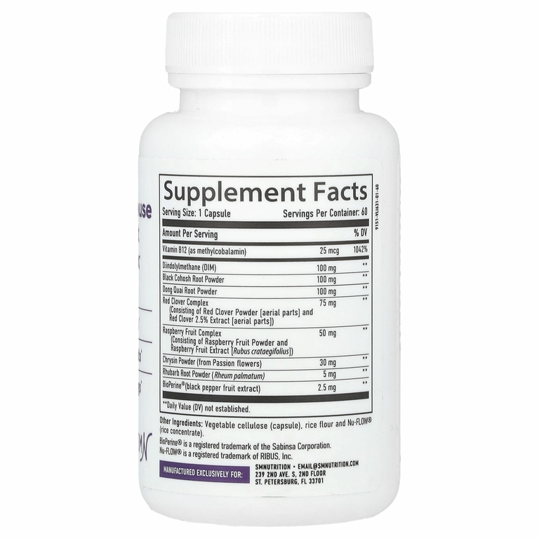 SMNutrition, комплекс для поддержки организма при менопаузе, 60 капсул