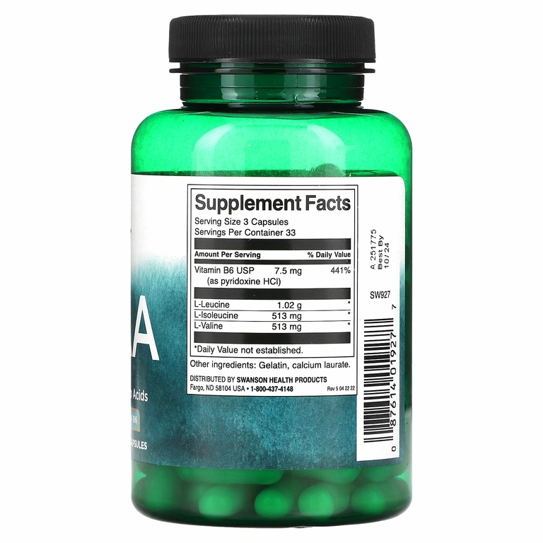 Swanson, BCAA`` 100 капсул