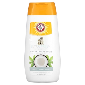 Arm & Hammer, Ultra Fresh, шампунь и кондиционер для щенков 2 в 1, для собак, с кокосом и лаймом и вербеной, 473 мл (16 жидк. унц.)