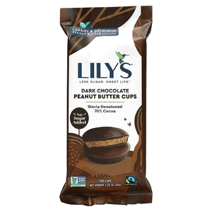 Lily's Sweets, Чашки с арахисовой пастой, темный шоколад, 2 чашки, 36 г (1,25 унции) (Товар снят с продажи) 
