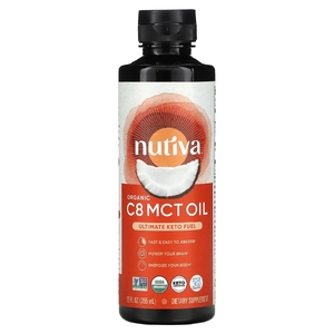 Nutiva, Органическое масло C8 MCT, 355 мл (12 жидк. унц.) (Товар снят с продажи) 