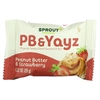Sprout Organics, PB & Yayz, органический сэндвич-батончик для снеков, с арахисовым маслом и клубникой, 5 батончиков, 29 г (1,02 унции)