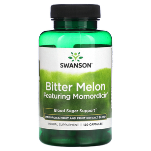 Swanson, Горькая дыня с момордицином, 120 капсул