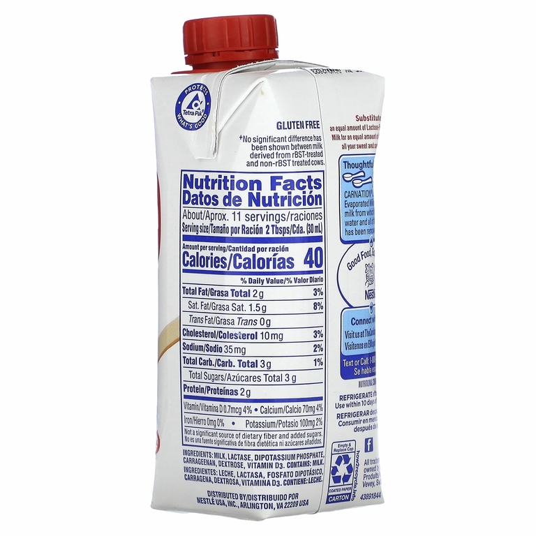 Carnation Milk, Сгущенное молоко без лактозы, 325 мл (11 жидк. унц.)