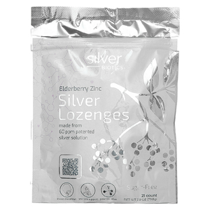 American Biotech Labs, Silver Biotics, леденцы с бузиной и цинком и серебром, 21 пастилка, 79,8 г (2,8 унции) (Товар снят с продажи) 