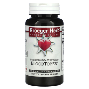 Kroeger Herb Co, Тоник для крови, 100 вегетарианских капсул