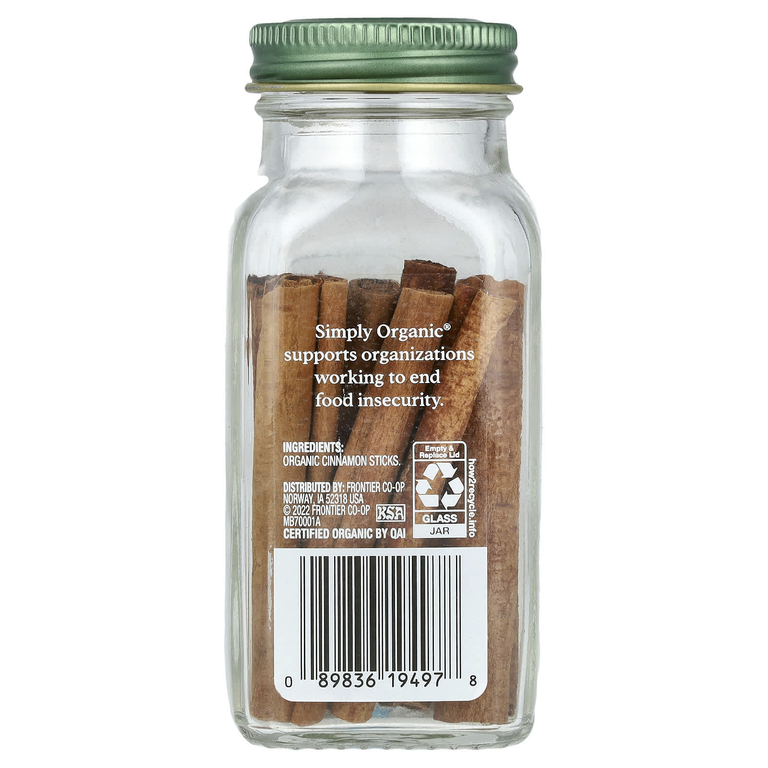 Simply Organic, палочки корицы, 32 г (1,13 унции)