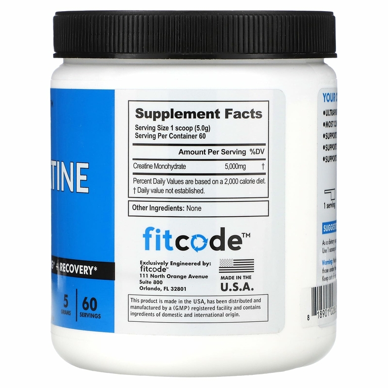 fitcode, Креатин, без добавок, 300 г (10,6 унции)