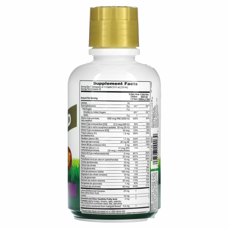 NaturesPlus, Children's Animal Parade Gold, жидкий мультивитаминный продукт, тропические ягоды, 473,18 мл (16 жидк. унц.)