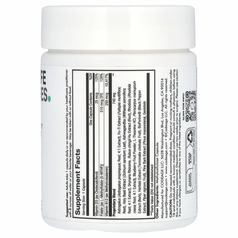 Codeage, Ultra Life Telomeres, 90 капсул