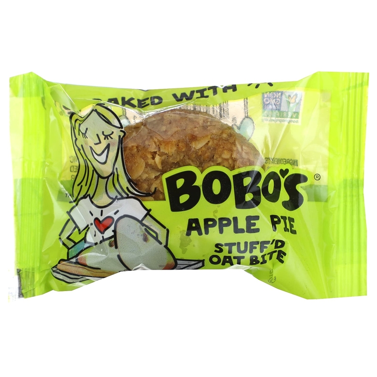 Bobo's Oat Bars, Овсяные кусочки с начинкой, яблочный пирог, 5 кусочков, по 37 г (1,3 унции)