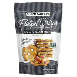 Snack Factory, Хрустящие крендели с морской солью и перцем, по вкусу, 204 г (7,2 унции) (Товар снят с продажи) 