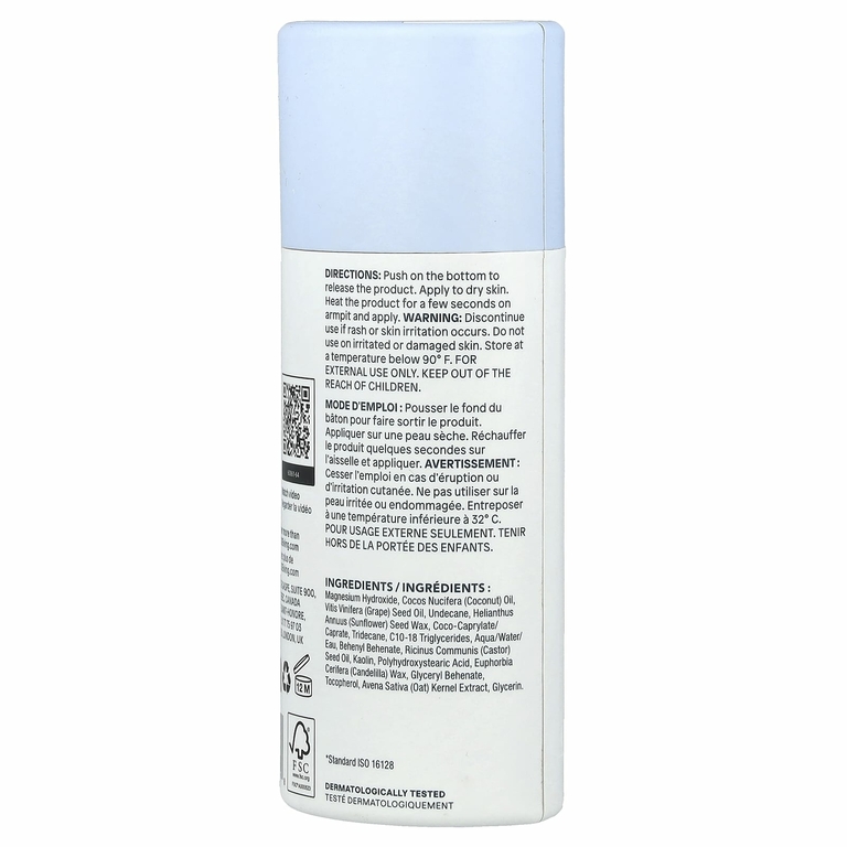 ATTITUDE, Oatmeal Sensitive Natural, дезодорант, без запаха, 85 г (3 унции)