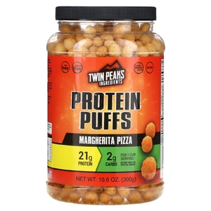 Twin Peaks, Protein Puffs, Margherita Pizza, 300 г (10,6 унции) (Товар снят с продажи) 