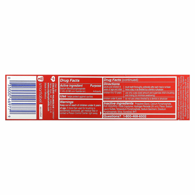 Colgate, Обновляющая зубная паста Optic White, 85 г (3,0 унции) (Товар снят с продажи) 