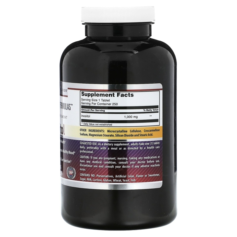 Amazing Nutrition, Инозитол, 1000 мг, 250 таблеток