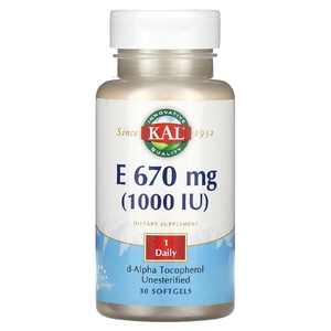 KAL, E, 670 мг (1000 МЕ), 30 мягких таблеток