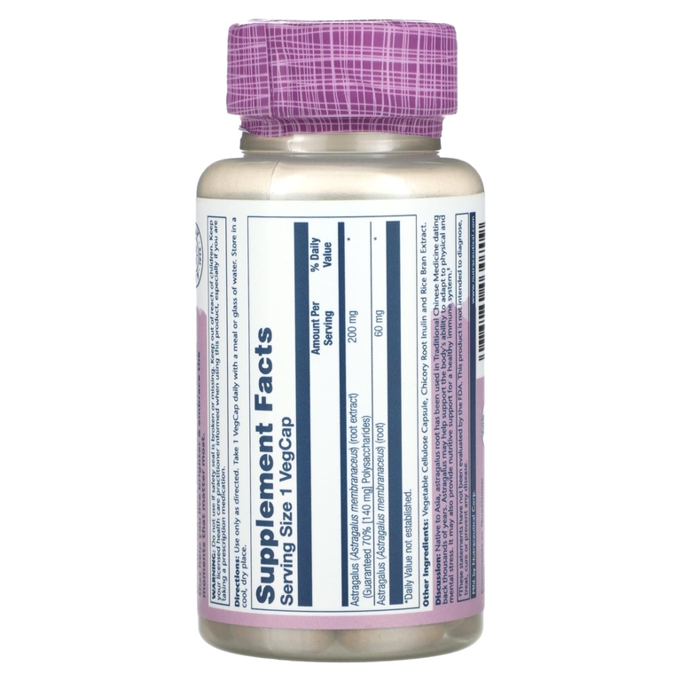 Solaray, Vital Extracts, астрагал, 30 растительных капсул