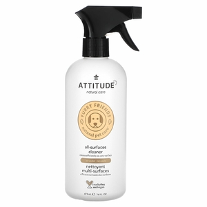 ATTITUDE, Furry Friends, Natural Pet Care, очищающее средство для всех поверхностей, лаванда, 473 мл (16 жидк. унц.)